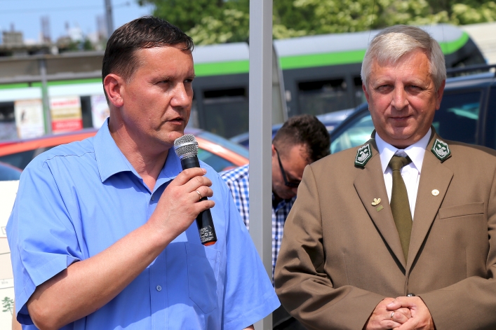 Po Elblągu kursował zielony tramwaj