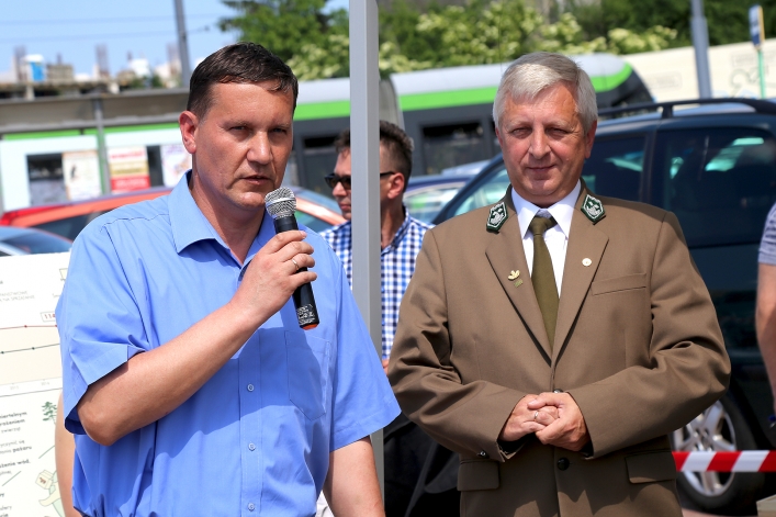 Po Elblągu kursował zielony tramwaj