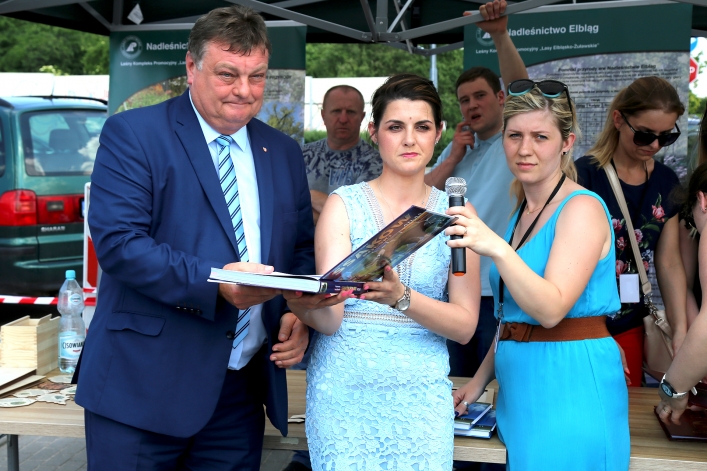 Po Elblągu kursował zielony tramwaj