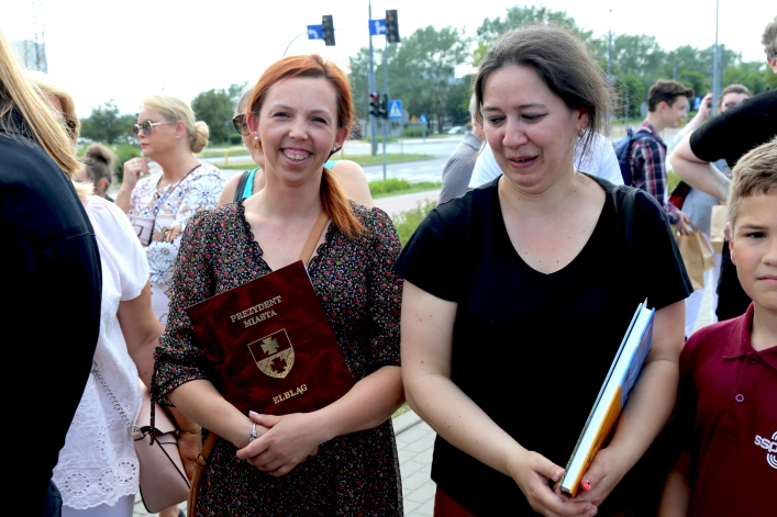 Po Elblągu kursował zielony tramwaj