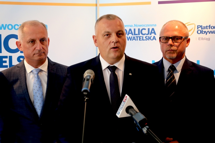 PO ogłosiła swojego kandydata na prezydenta. Czołowi działacze Platformy i Nowoczesnej w Elblągu