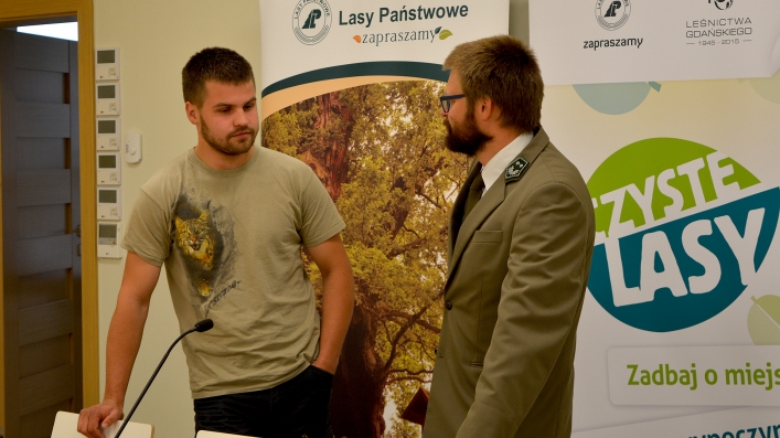 Pokaz filmu Tadeusza Baranieckiego promującego LKP Lasy Elbląsko-Żuławskie