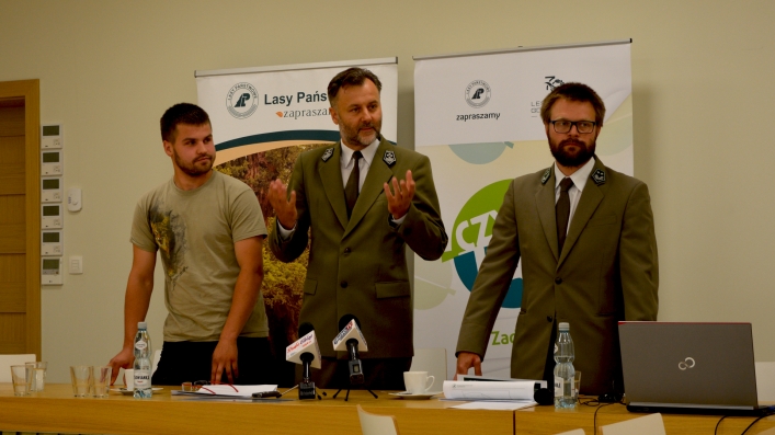 Pokaz filmu Tadeusza Baranieckiego promującego LKP Lasy Elbląsko-Żuławskie