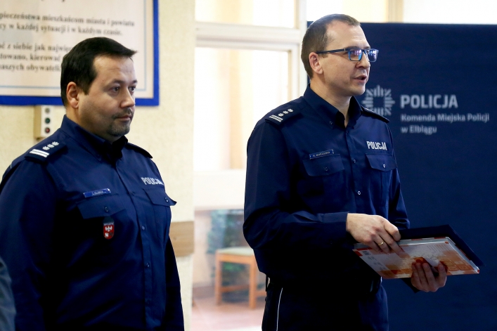 Policjanci z Elbląga i powiatu podsumowali 2018 rok. Znacznie mniej wypadków i kradzieży