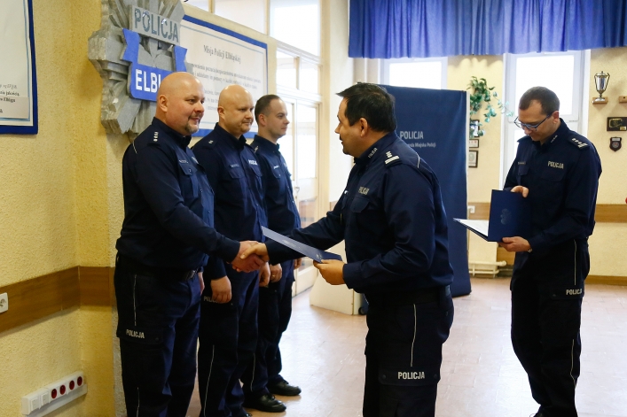 Policjanci z Elbląga i powiatu podsumowali 2018 rok. Znacznie mniej wypadków i kradzieży