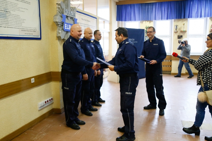 Policjanci z Elbląga i powiatu podsumowali 2018 rok. Znacznie mniej wypadków i kradzieży