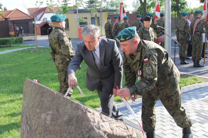 Polowa msza święta na terenie Dowództwa 16 PDZ