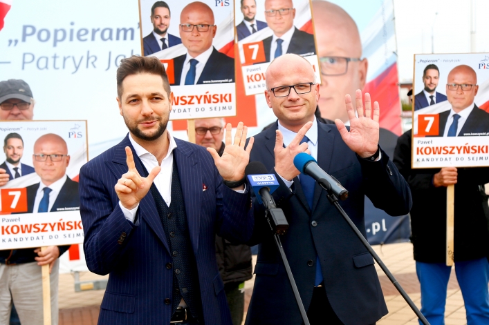 Posiłki z Warszawy dla Pawła Kowszyńskiego. Patryk Jaki w Elblągu 