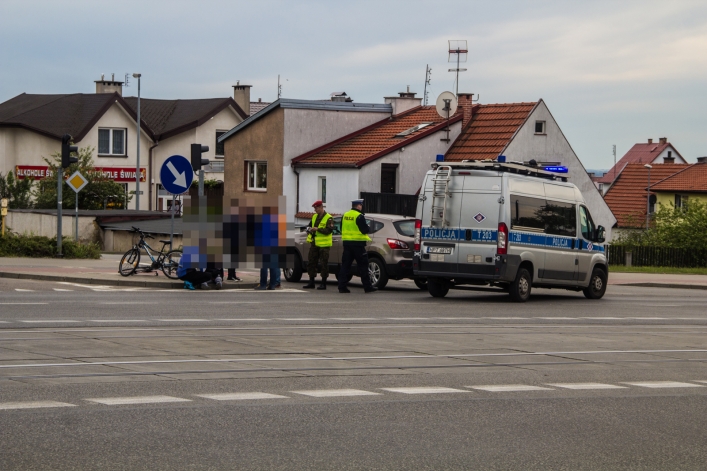 Potrącenie 10-letniego rowerzysty na Ogólnej