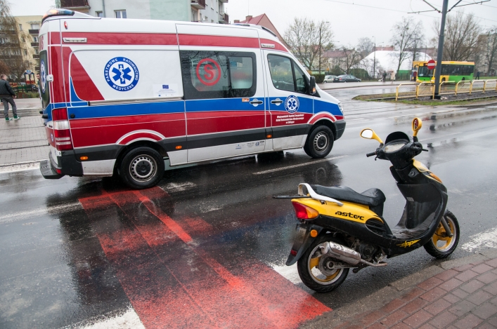 Potrącenie dziecka na przejściu dla pieszych przy ul. Płk. Dąbka