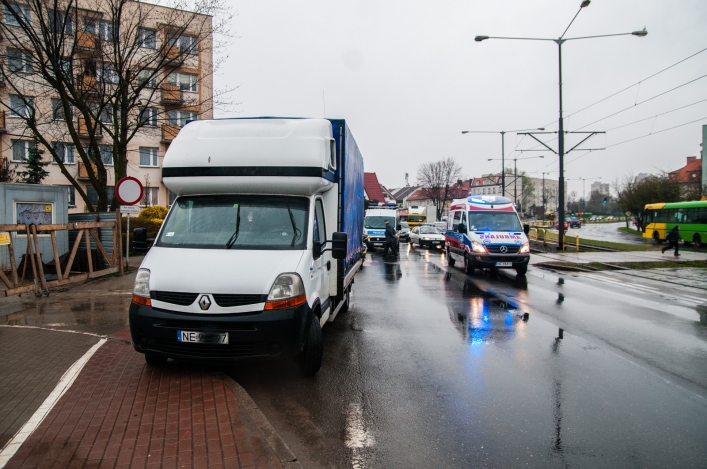 Potrącenie dziecka na przejściu dla pieszych przy ul. Płk. Dąbka