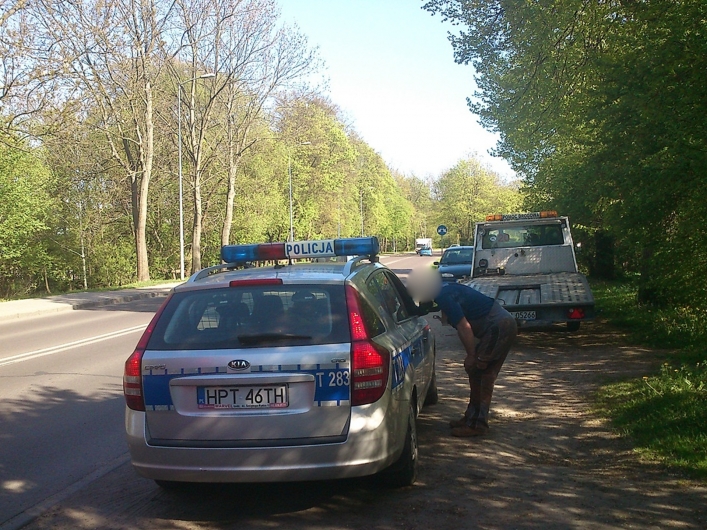 Potrącenie rowerzysty na przejściu dla pieszych