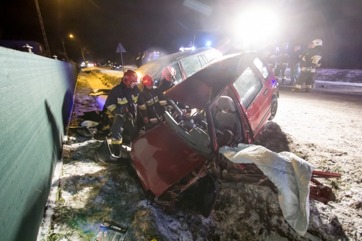 Poważny wypadek na drodze do Malborka. Trzy osoby w stanie ciężkim w szpitalu