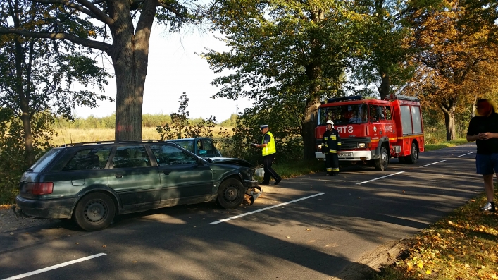 Poważny wypadek na drodze do Pogrodzia. Dwie osoby w szpitalu