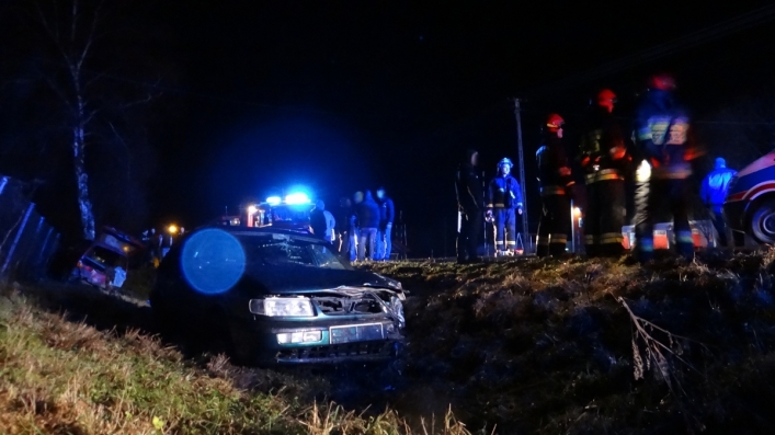 Poważny wypadek w Krzewsku. Cztery osoby w szpitalu