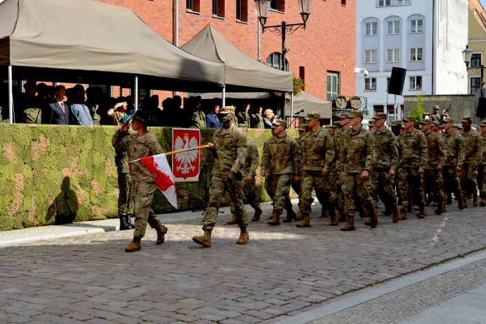 Powitanie Wielonarodowej Dywizji Północny-Wschód w Elblągu