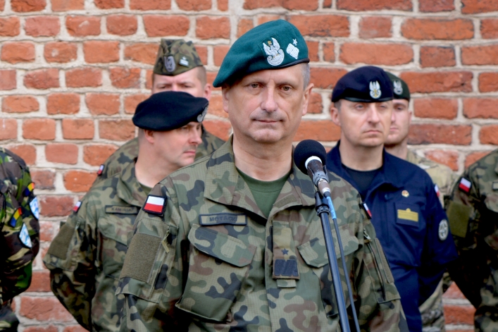 Powitanie Wielonarodowej Dywizji Północny-Wschód w Elblągu