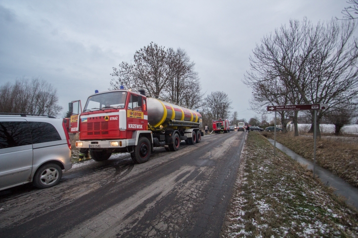 Pożar domu jednorodzinnego w Raczkach