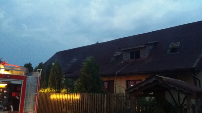 Pożar gospodarstwa w Krzewsku