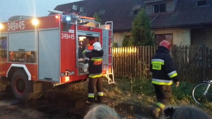 Pożar gospodarstwa w Krzewsku