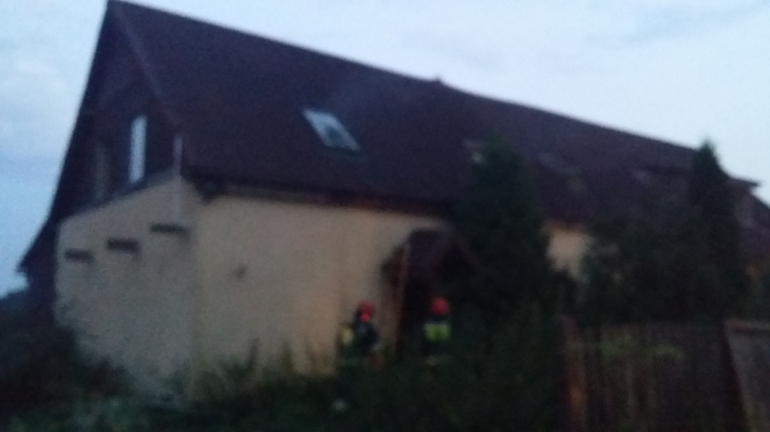 Pożar gospodarstwa w Krzewsku