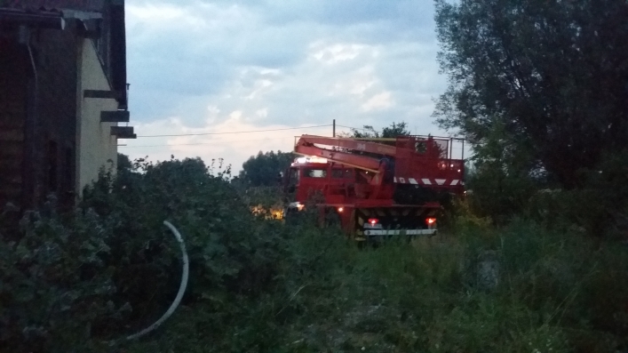 Pożar gospodarstwa w Krzewsku