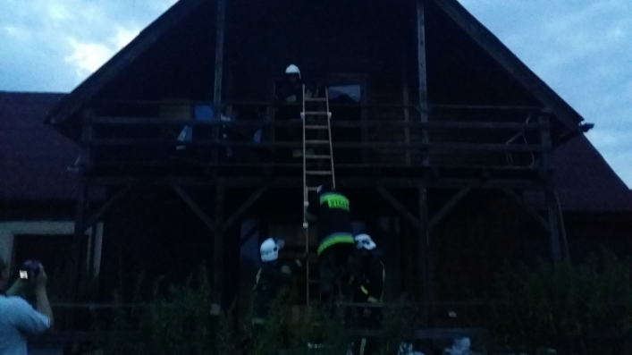 Pożar gospodarstwa w Krzewsku