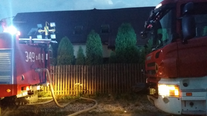 Pożar gospodarstwa w Krzewsku