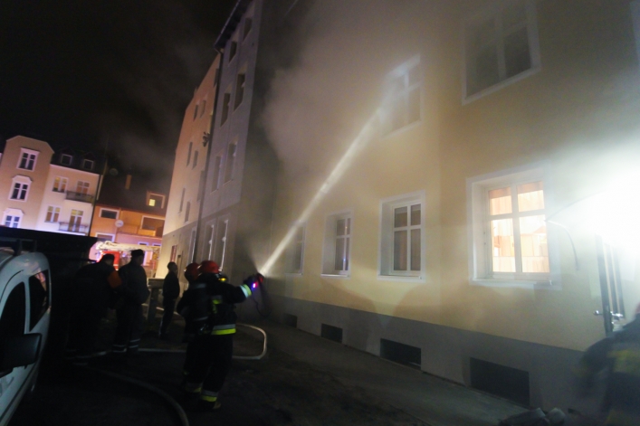 Pożar mieszkania na ul. Żeromskiego