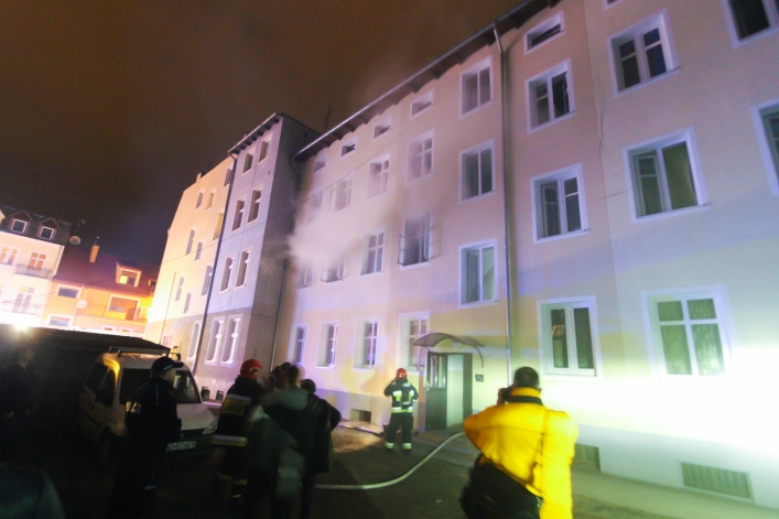 Pożar mieszkania na ul. Żeromskiego