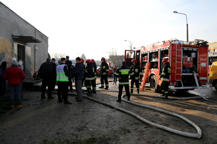 Pożar na ul. Skrzydlatej