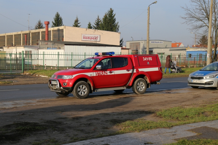 Pożar na ul. Skrzydlatej