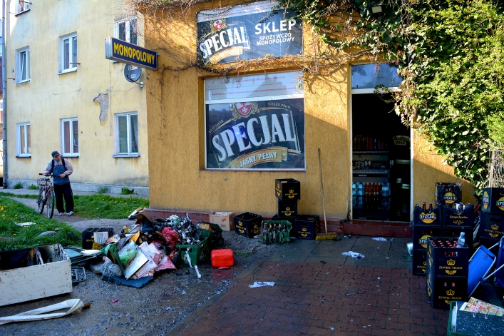 Pożar sklepu monopolowego na ulicy Ogrodowej (+ zdjęcia)