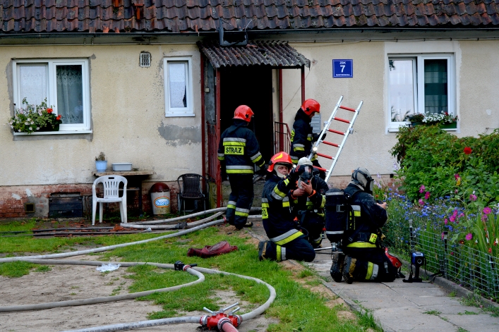 Pożar w Bażantarni. Życie właścicielki uratowały psy
