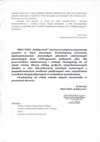 Pracownicy oświaty protestują. Mają dość ignorancji władz