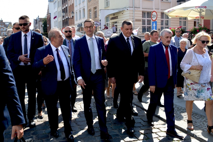 Premier Mateusz Morawiecki odwiedził Elbląg