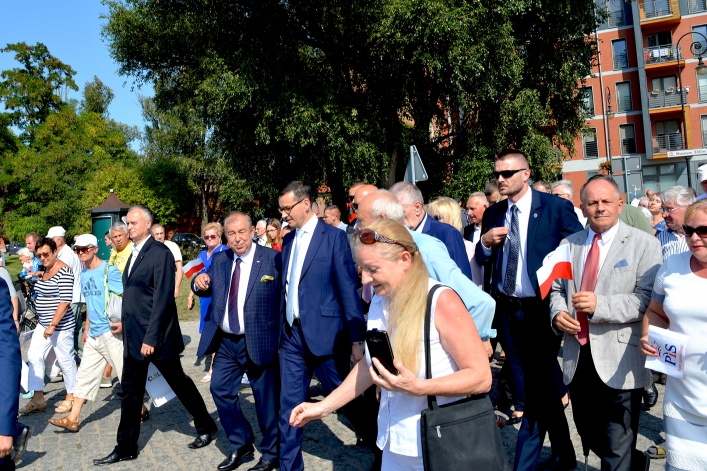 Premier Mateusz Morawiecki odwiedził Elbląg
