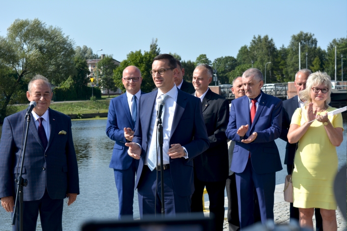 Premier Mateusz Morawiecki odwiedził Elbląg