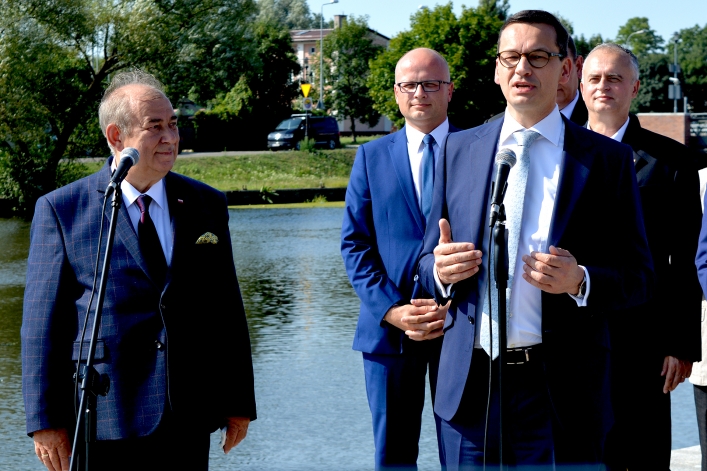 Premier Mateusz Morawiecki odwiedził Elbląg