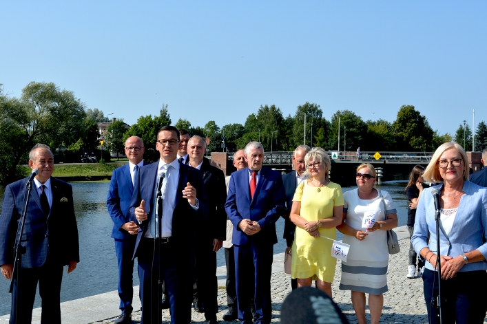 Premier Mateusz Morawiecki odwiedził Elbląg