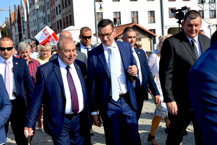 Premier Mateusz Morawiecki odwiedził Elbląg