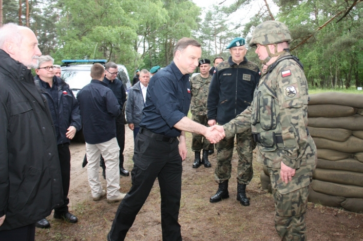 Prezydent Andrzej Duda obserwował działanie 11pa