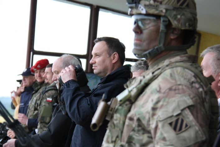 Prezydent Andrzej Duda obserwował działanie 11pa