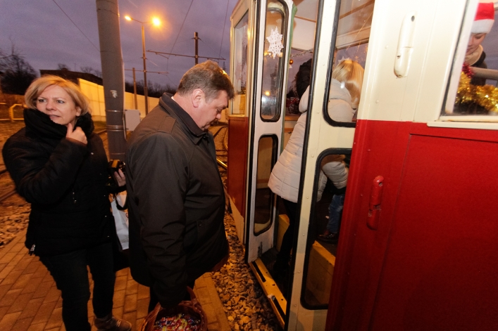 Prezydent jechał zabytkowym tramwajem. Tylko u nas galeria zdjęć!