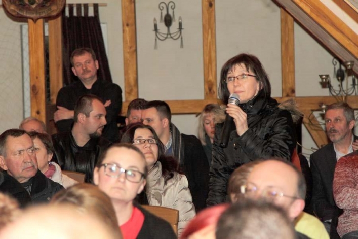 Prezydent Jerzy Wilk na spotkaniu z mieszkańcami osiedli Zajazd, Krasny Las i Próchnik