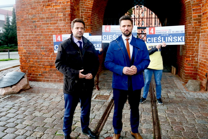 Prezydent Warszawy Rafał Trzaskowski w Elblągu