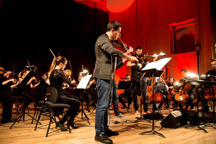 Próba generalna Atom String Quartet z EOK przy udziale młodzieży 