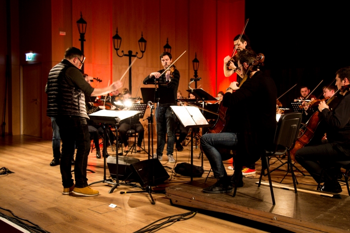 Próba generalna Atom String Quartet z EOK przy udziale młodzieży 