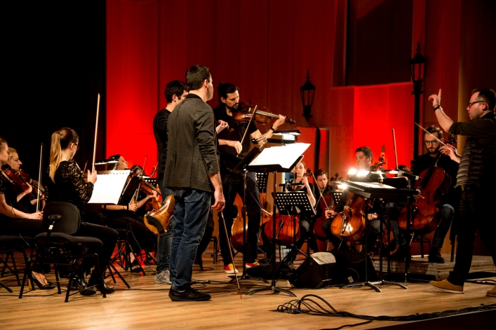 Próba generalna Atom String Quartet z EOK przy udziale młodzieży 