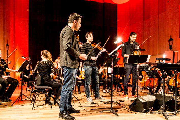 Próba generalna Atom String Quartet z EOK przy udziale młodzieży 